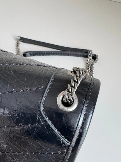 YSL 2026 Saint Laurent Niki Baby Bag 18cm Black Calfskin