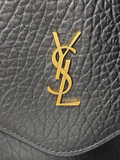 YSL 2026 Cassandre Large Pouch on Chain 35cm Calfskin