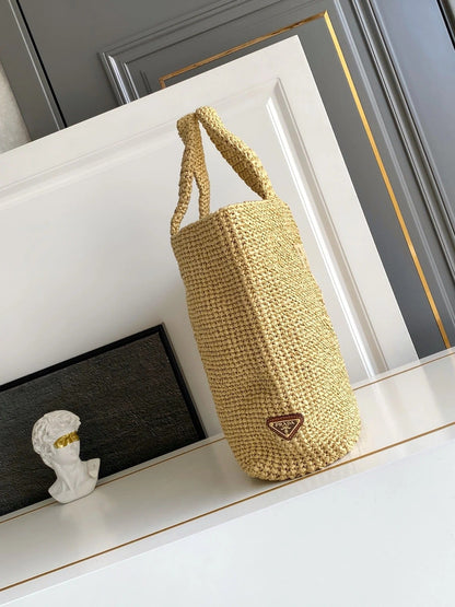 Prada 2026 Tote Bag 40cm Beige Woven