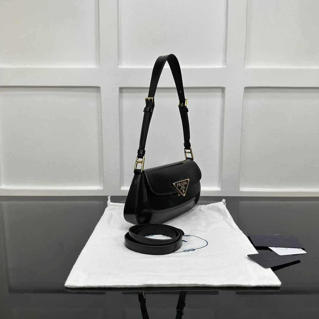 Prada 2026 Shoulder Bag 24cm Patent Leather
