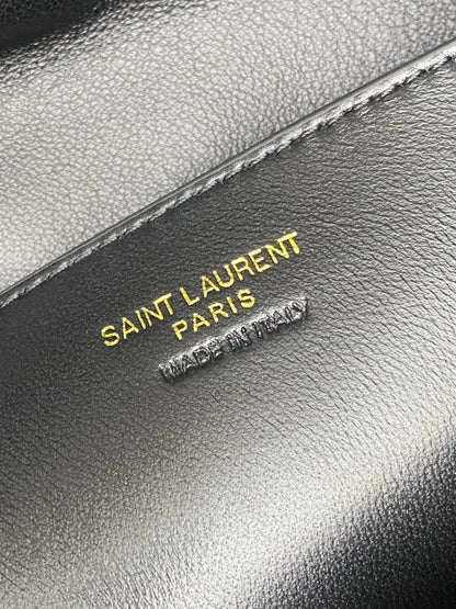 YSL 2026 Cassandre Large Pouch on Chain 35cm Calfskin
