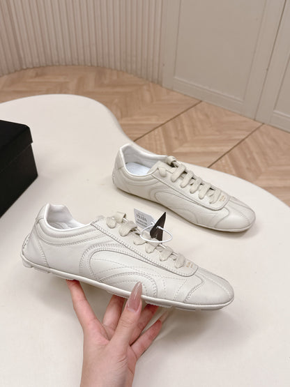 Prada 26ss German Training Off White Leather 644221