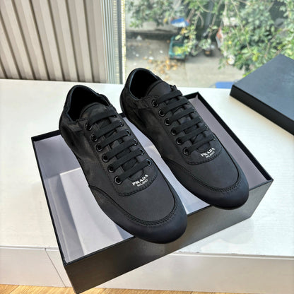 Prada 25s Sneaker In Black Silk