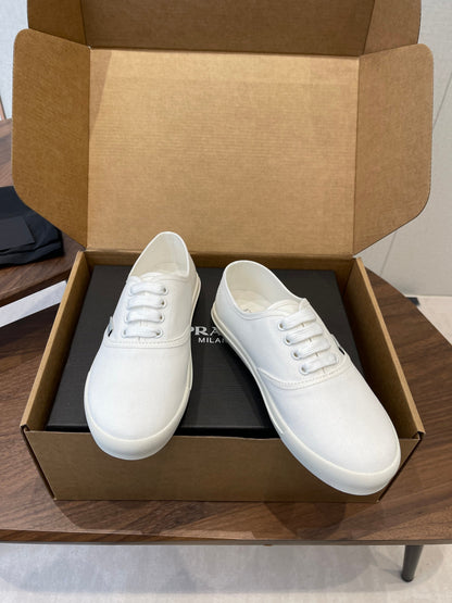 Prada 26ss Casual Shoes White Canvas 624431