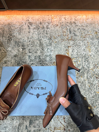 Prada 26s Pump 6cm Black Cowhide 804088
