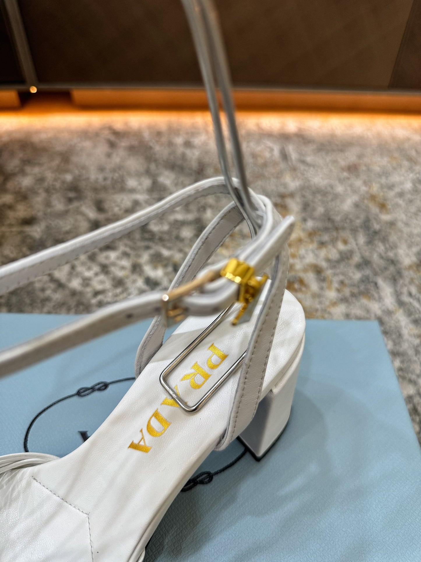 Prada 26s Pump 6cm White Cowhide 804090