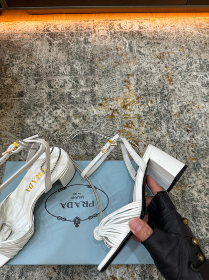 Prada 26s Pump 6cm White Cowhide 804090