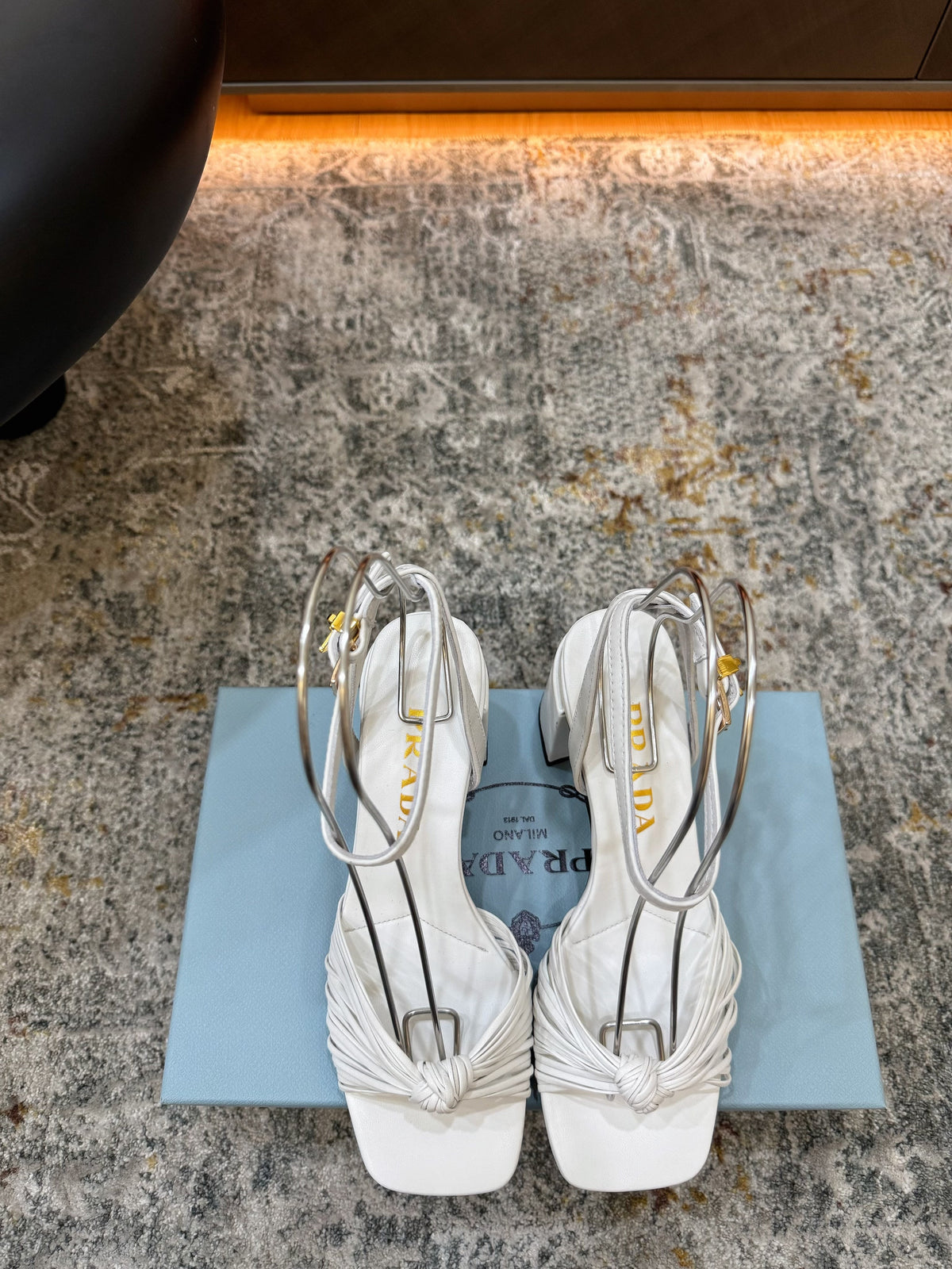 Prada 26s Pump 6cm White Cowhide 804090