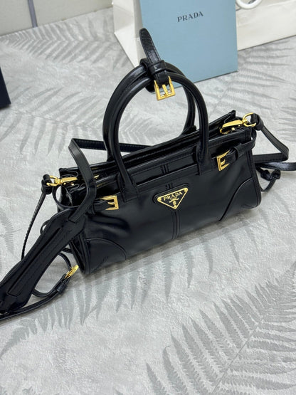 Pra Bonnie Bag 24cm Black Leather 293957
