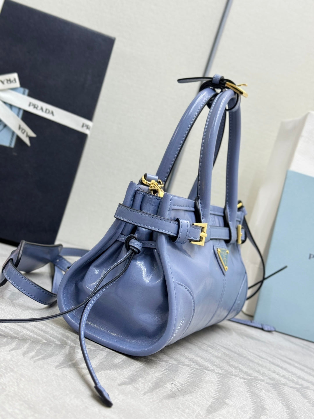 Pra Bonnie Bag 24cm Sunny Mountain Blue Leather 293948