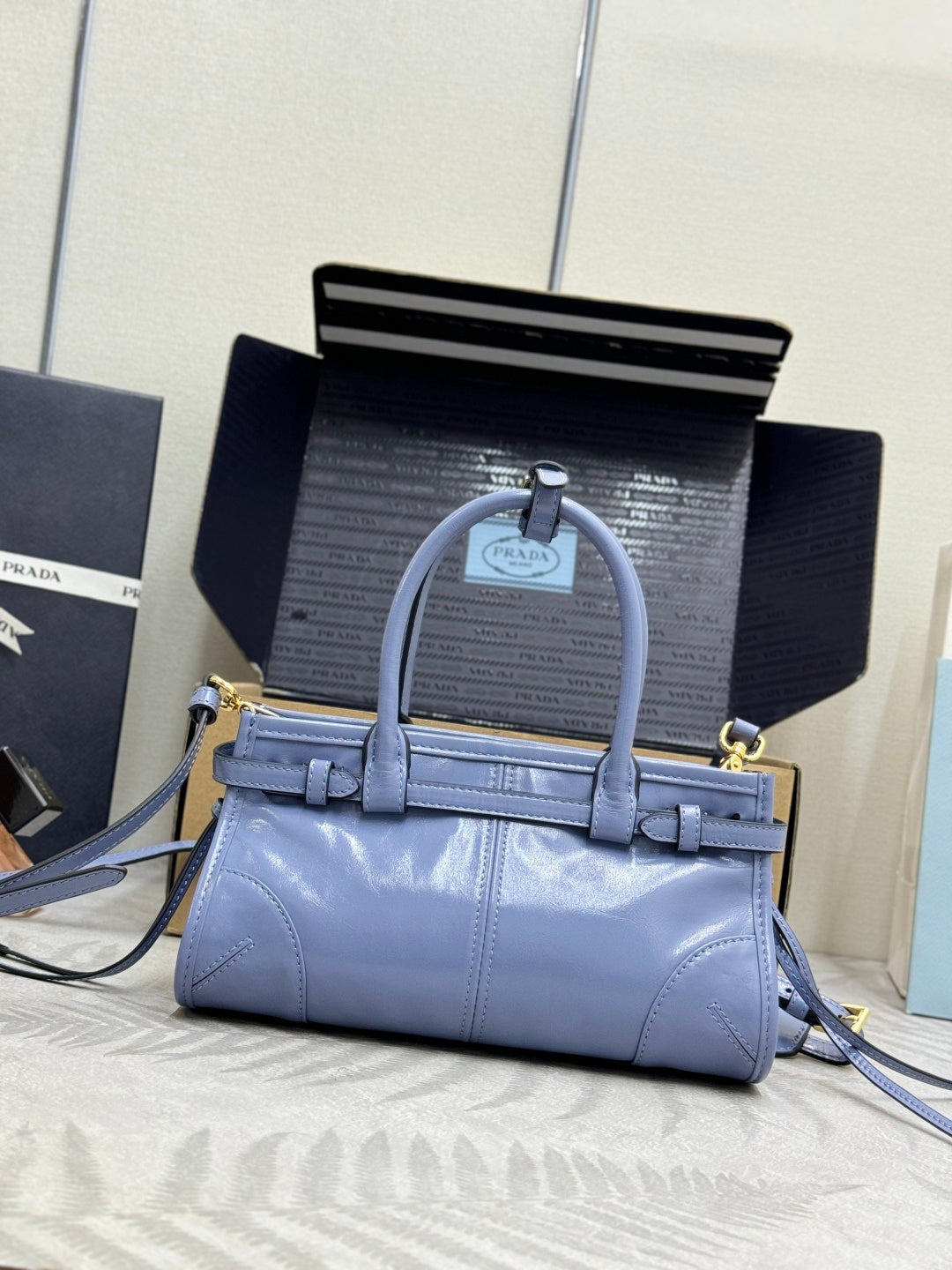Pra Bonnie Bag 24cm Sunny Mountain Blue Leather 293948