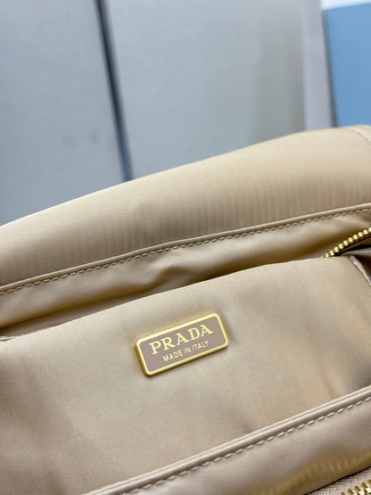Pra Explore Medium Shoulder Bag With Flap Khaki Nylon 294034