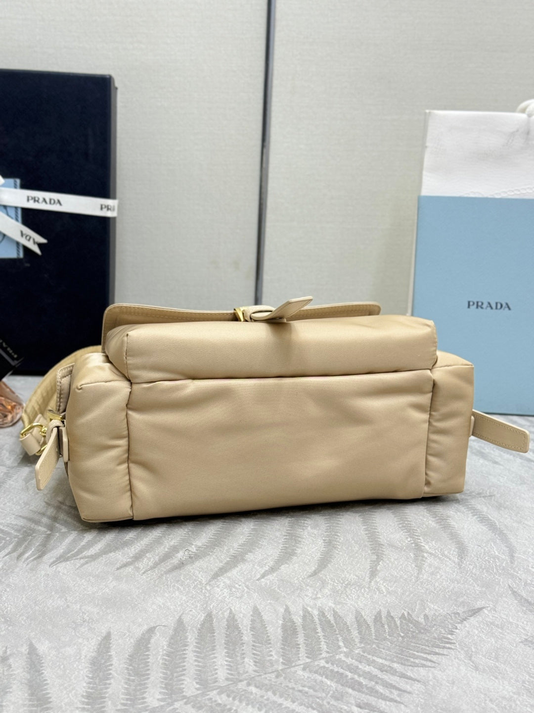 Pra Explore Medium Shoulder Bag With Flap Khaki Nylon 294034