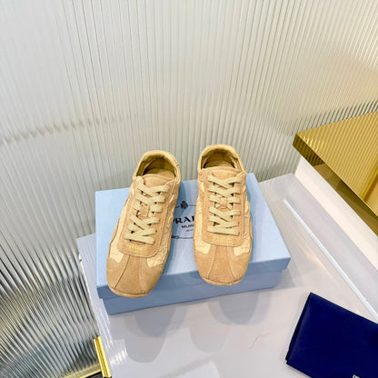 Prada Montecarlo Sneakers Khaki Re Nylon Suede 715028