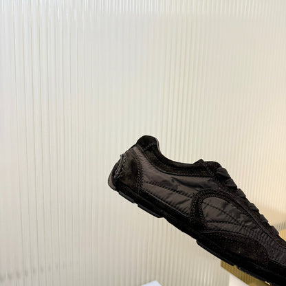 Prada Montecarlo Sneakers Black Re Nylon Suede 715029