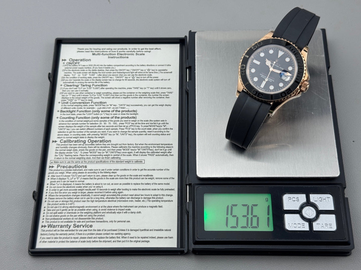 Rolex Yacht-Master 42mm Rose Gold Case Black Dial