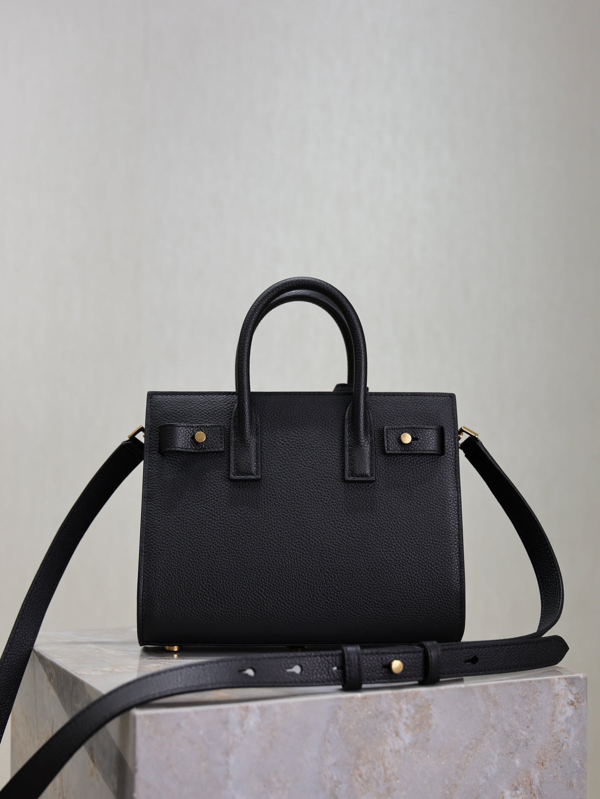 YSL Sac De Jour Nano 22cm Black Grain Cowhide GHW