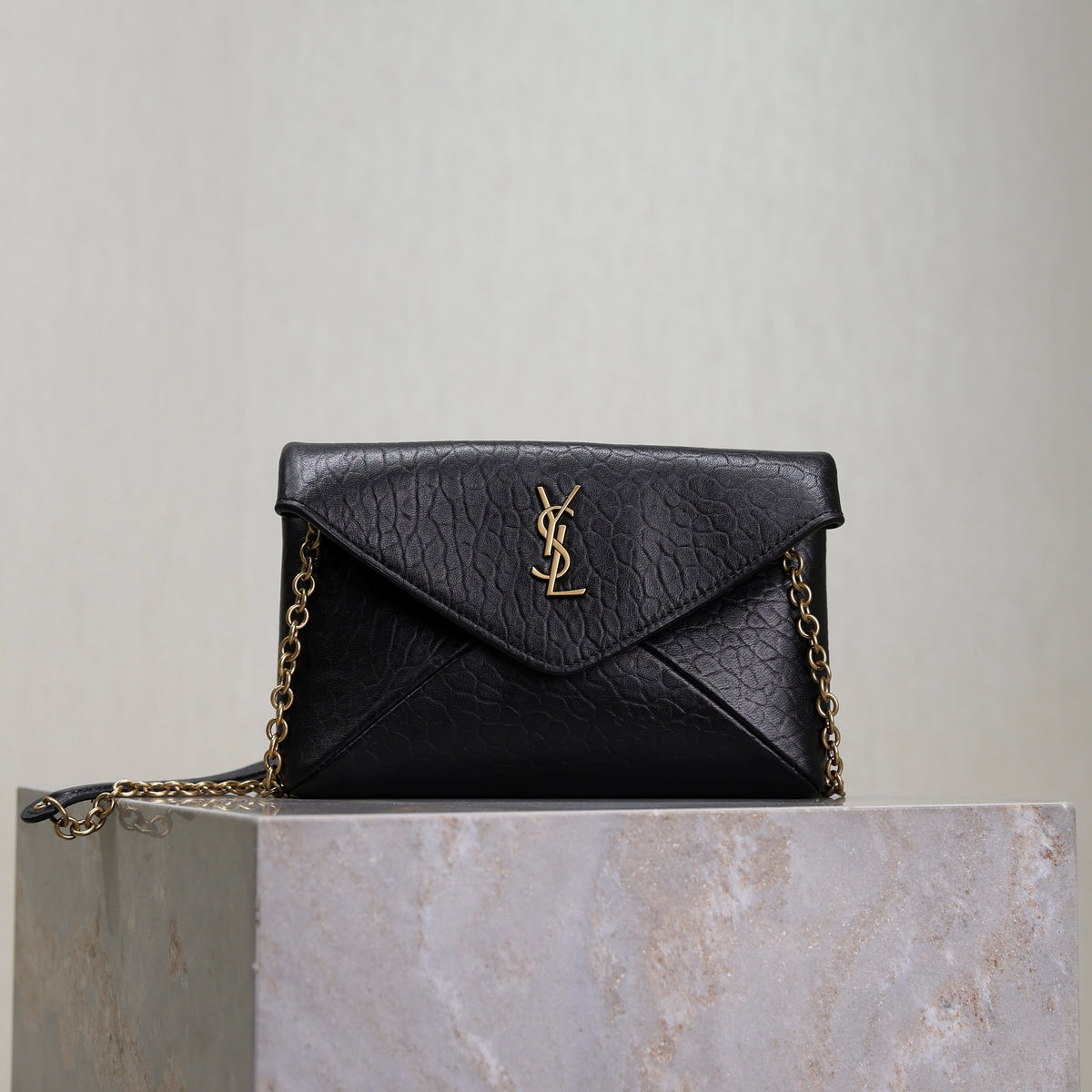 Prada Calypso Bag 19cm Black Elephant Leather