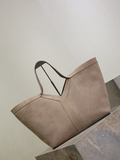 Prada Y Tote Bag Gray Suede