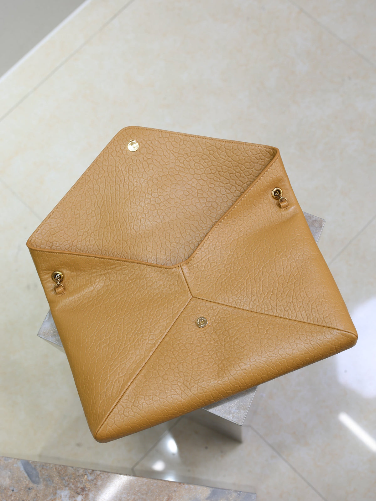 Prada Cassandre XXL Bag 35cm Light Brown Lambskin GHW