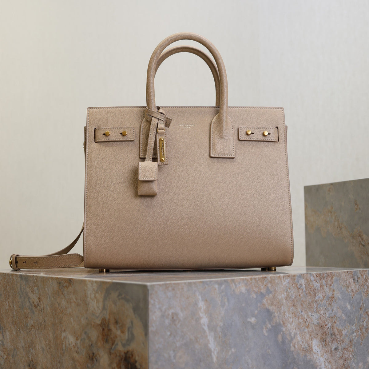 YSL Sac De Jour Nano 32cm Beige Cowhide GHW