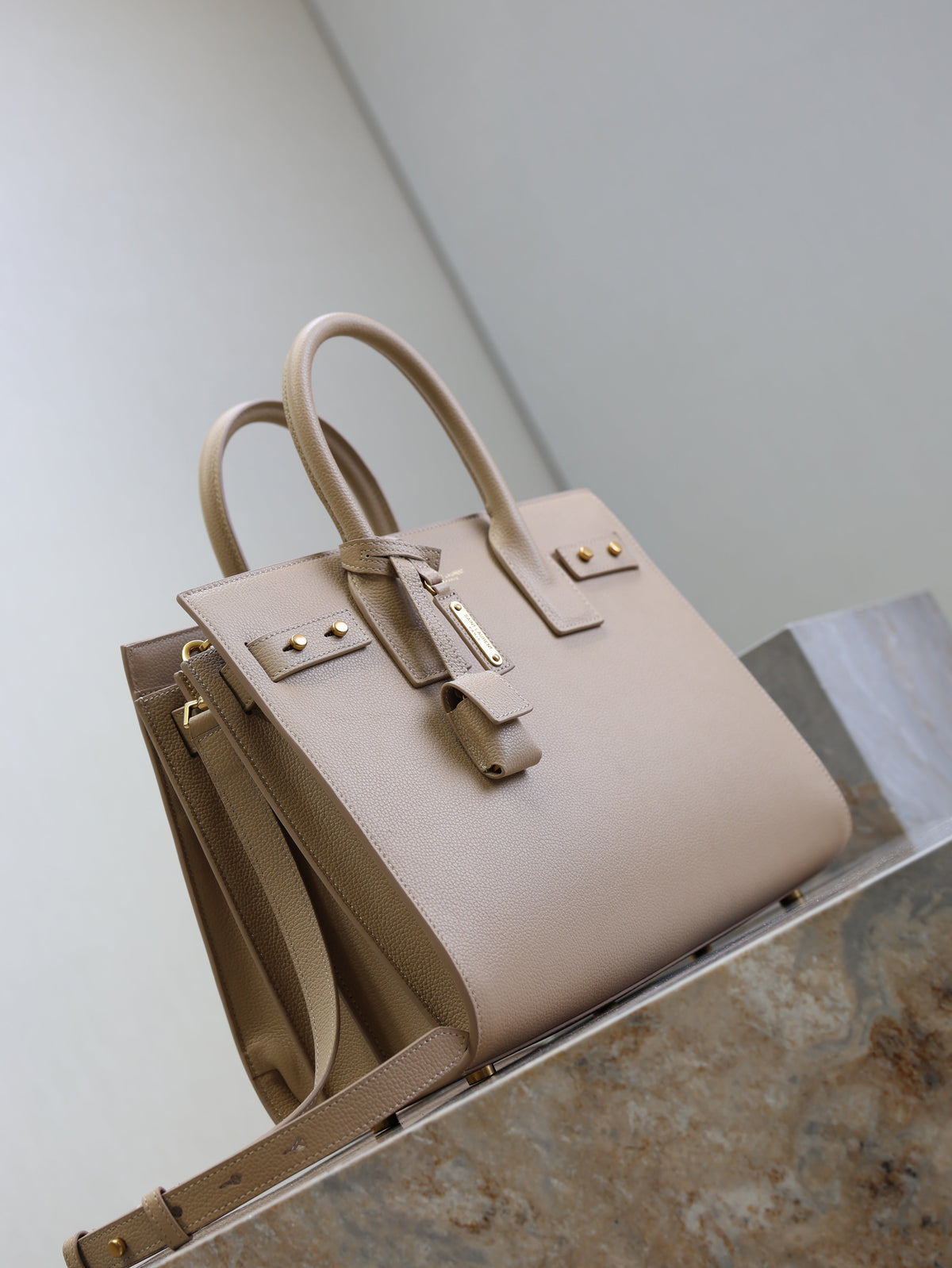 YSL Sac De Jour Nano 32cm Beige Cowhide GHW