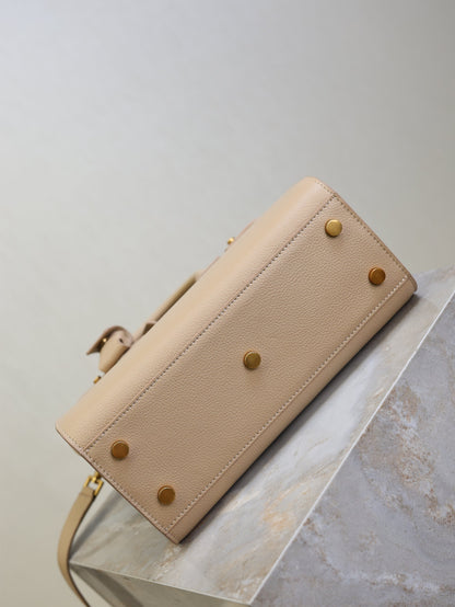 YSL Sac De Jour Nano 26cm Beige  Grain Cowhide GHW