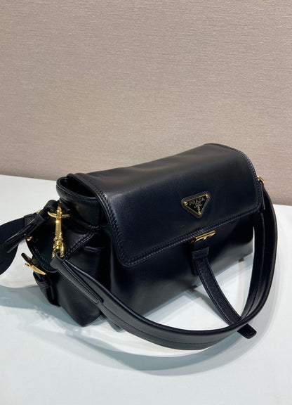 PRA Shoulder Bag Black Sheepskin 341130