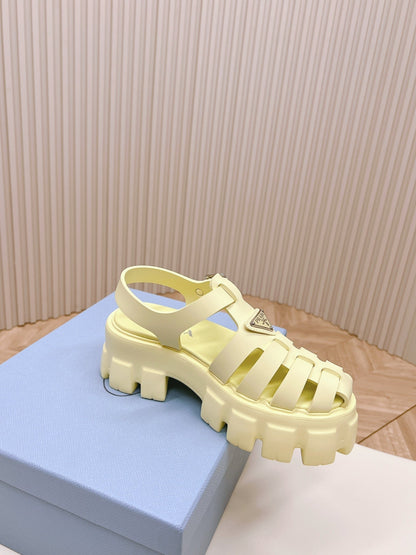 Pra Rubber Monolith Sandals 55 Vanilla