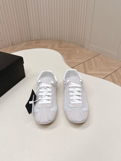 Prada 26ss German Training Light Grey Suede Mesh 644213