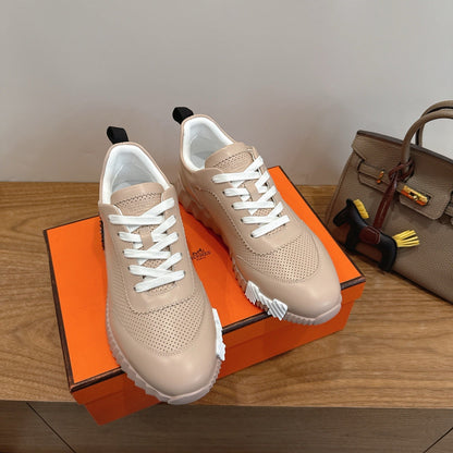 HM 26ss Sneakers Beige Leather 638580