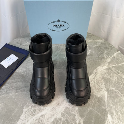 PRA 25s Boots Black With Fur Soft Cowhide 454752