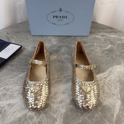 Pra 26s Ballerinas Gold Leather 635151