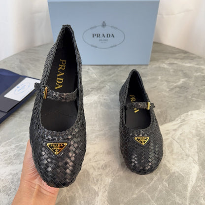 Pra 26s Ballerinas Black Leather 635153