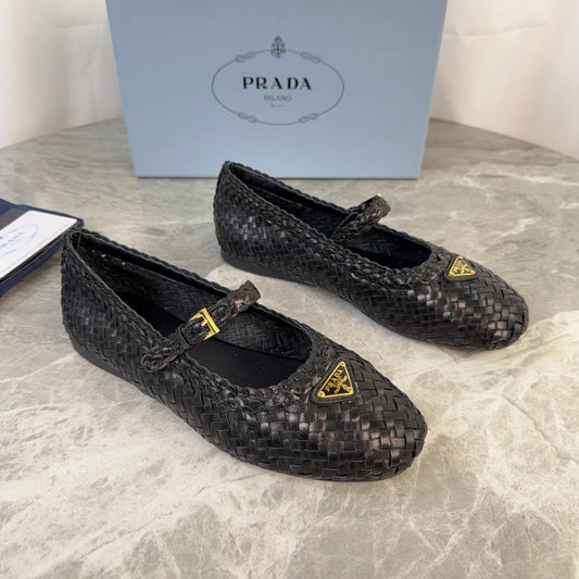 Pra 26s Ballerinas Black Leather 635153