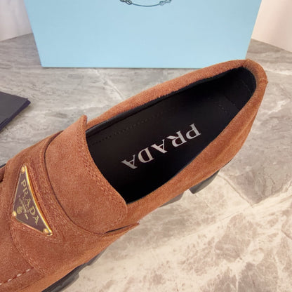 Pra 26s Loafer Tan Brown Suede Leather 635163