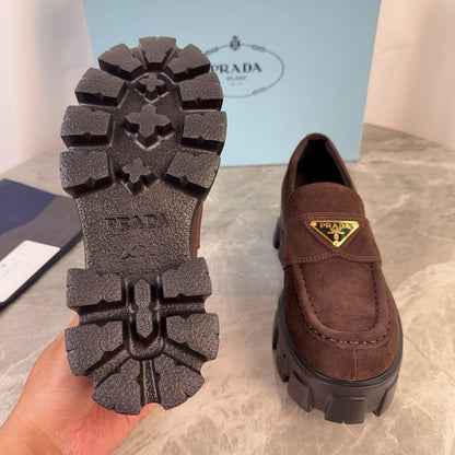 Pra 26s Loafer Brown Suede Leather 635164