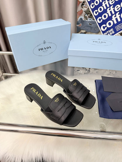 Prada 26SS Sandals Black Leather 564174