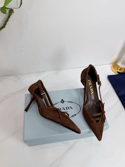 PRA 26SS Pumps 75 Dark Brown Suede 592351