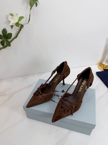 PRA 26SS Pumps 75 Dark Brown Suede 592351