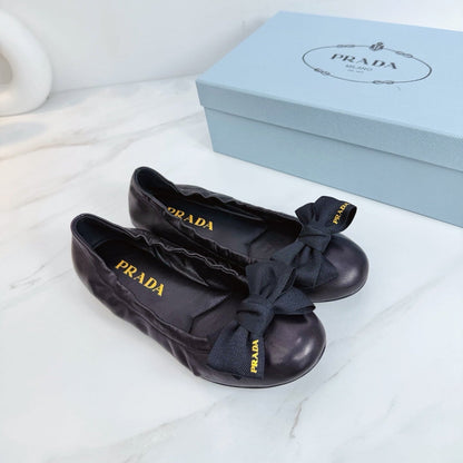 PRA 26SS Ballet Flat Black Sheepskin 592392