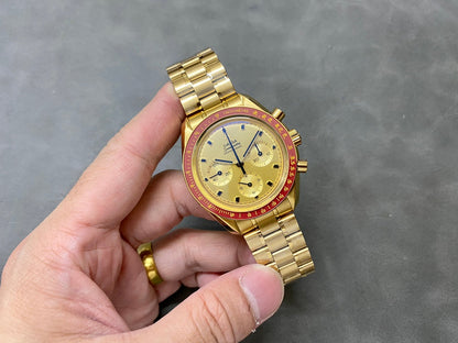 Omega Speedmaster Apollo 11 50th Anniversary Limited Edition 42cm Yellow Gold Strap