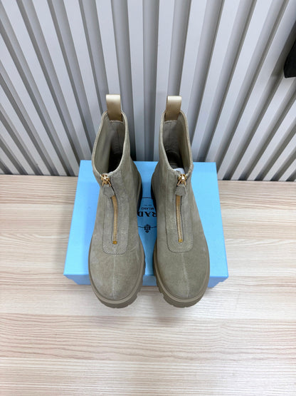 PRA Martin boots taupe beige sheepskin 443646
