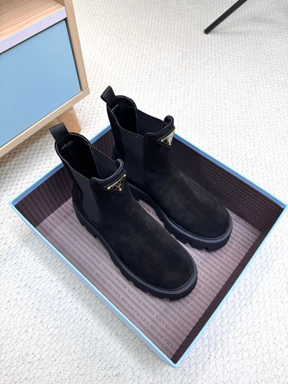 PRA ankle boots black suede 443663