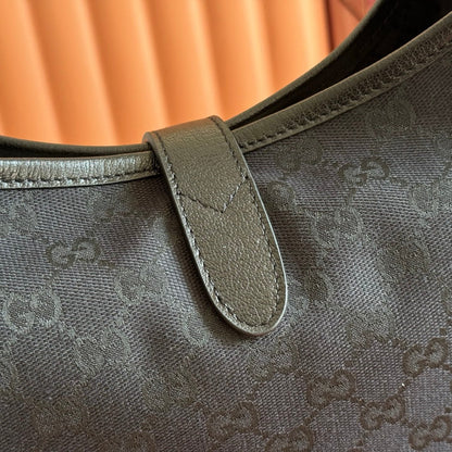 Gucci 2026 Jackie 1961 Shoulder Bag 28cm Black Canvas Leather