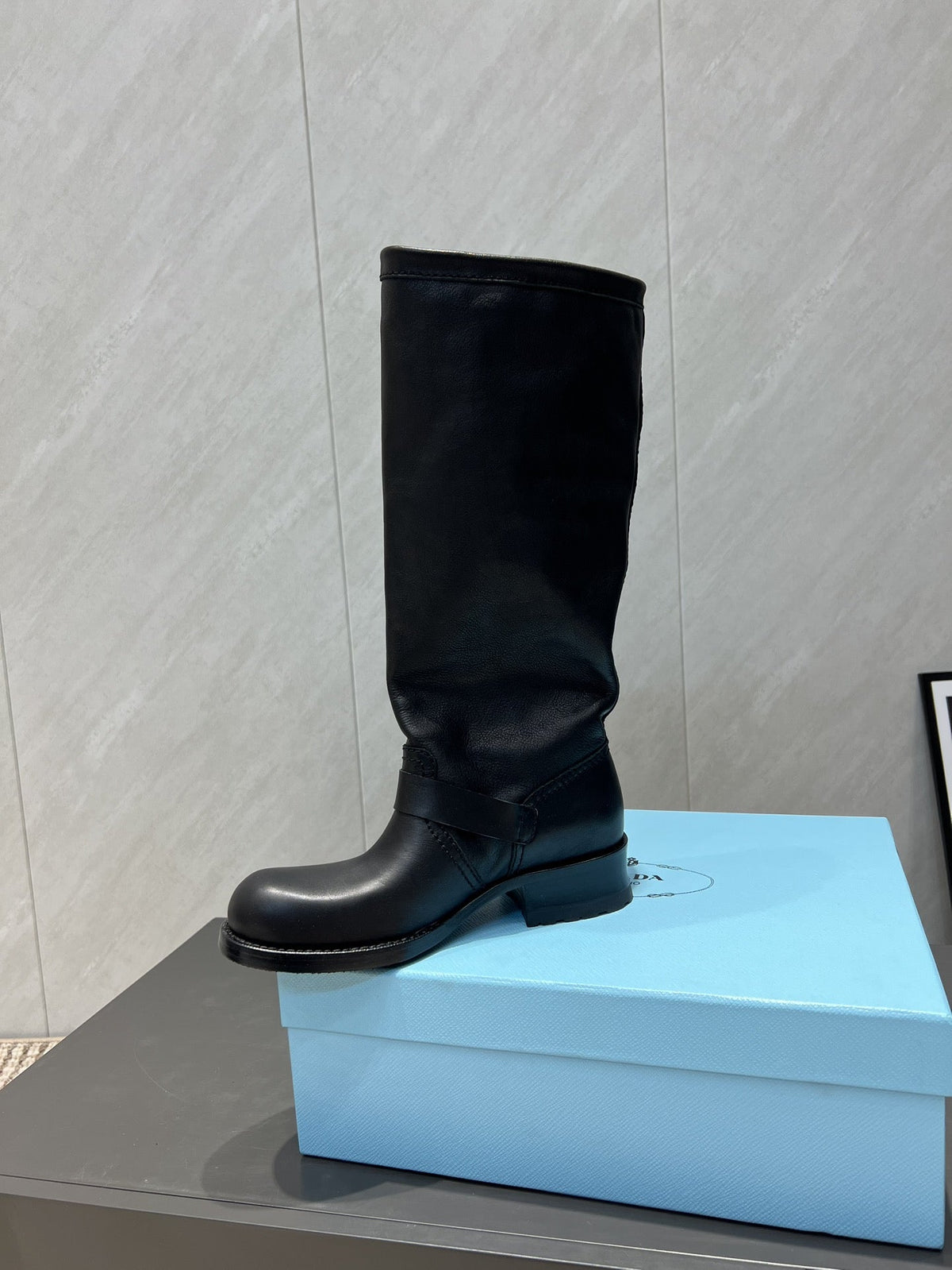 Prada 25 Boot 30mm Black Cowhide 501663