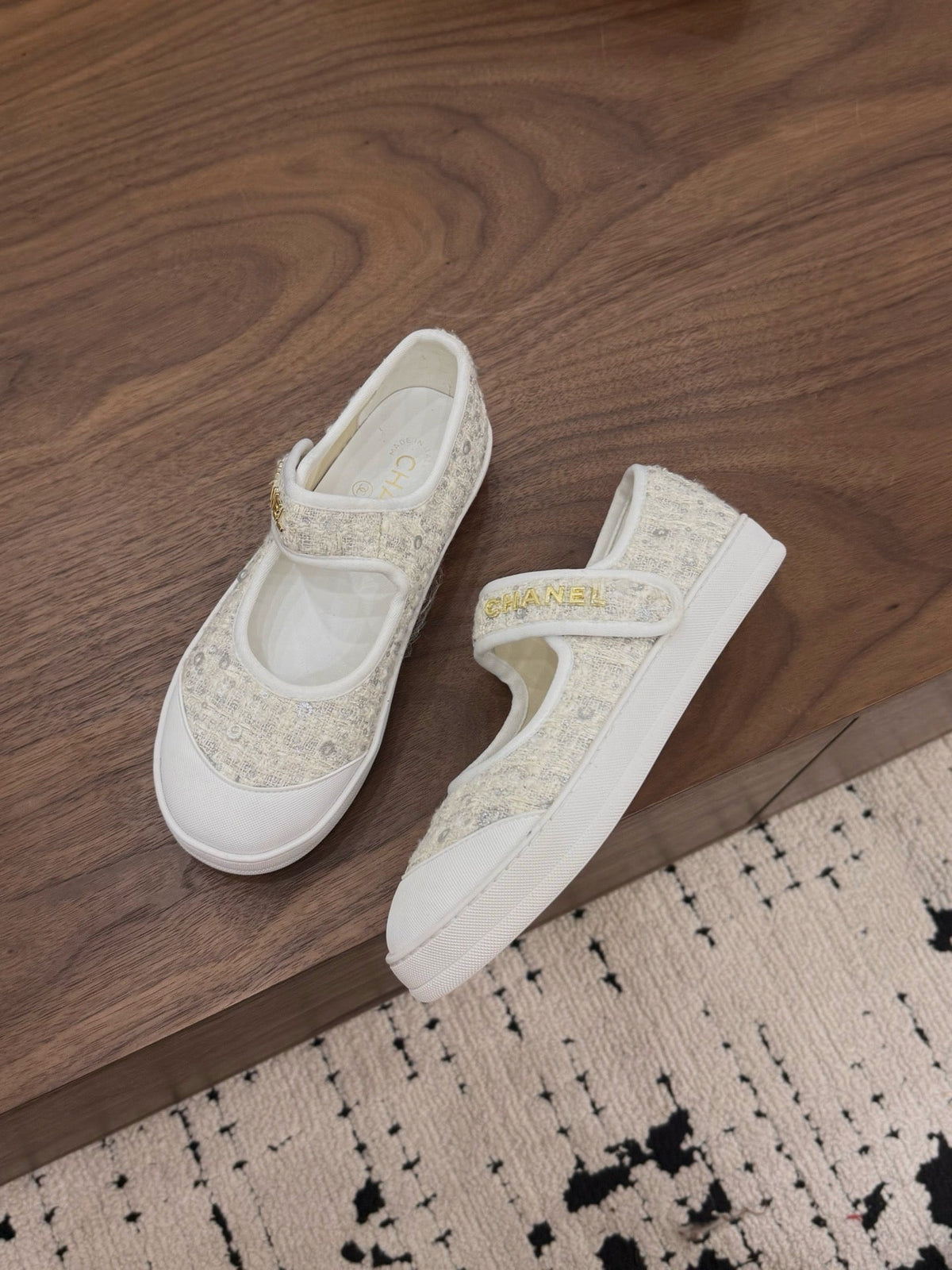 Chanel 2026 Ballet Flat Tweed Leather 904353