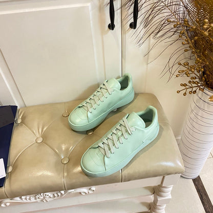 Prada 26s Court Sneakers Full Mint Green Leather 866071