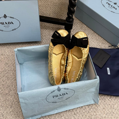 Pra 26s Ballet Flat Gold Sheepskin 635249