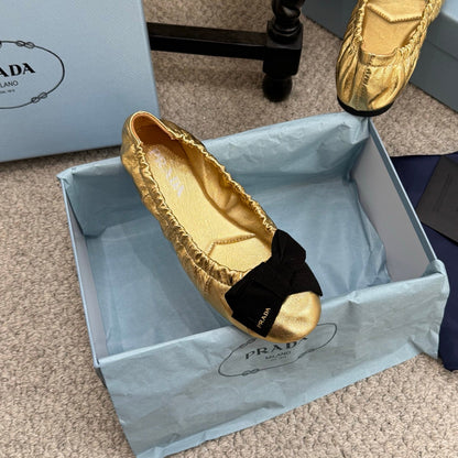 Pra 26s Ballet Flat Gold Sheepskin 635249